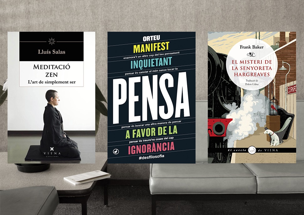 Llibres: El misteri de la senyoreta Hargreaves, Meditació Zen i Pensa