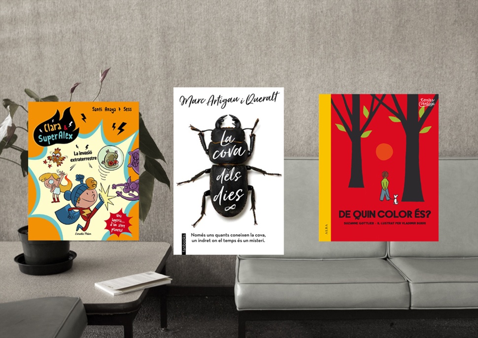 Pack de llibres:Clara & Super Àlex 3, La cova dels dies i Quin color és?