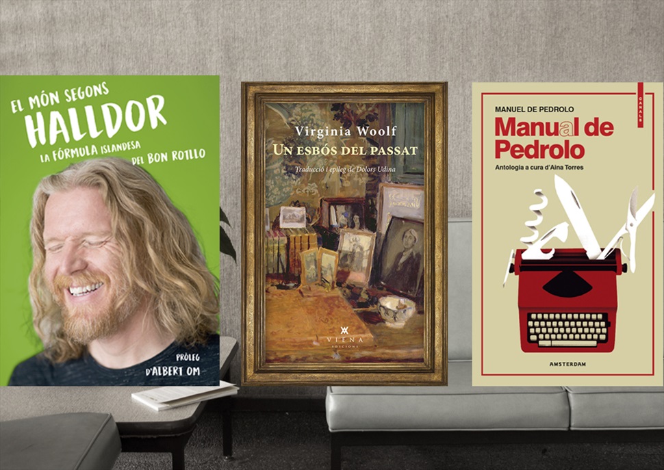 Llibres: Manual de Pedrolo, Un esbós del passat i El món segons Halldor