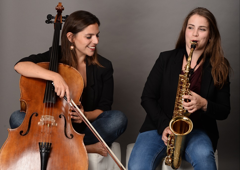 Absit Duo. Carla Obach (saxo) i Elisabet Iserte (violoncel·lista) al Recinte de Sant Pau