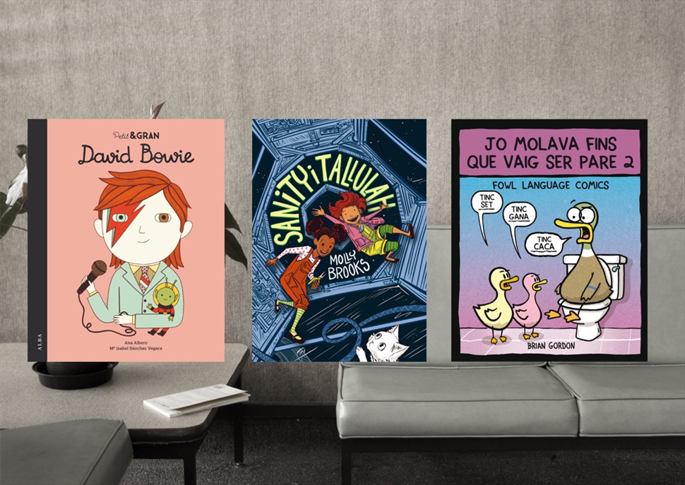 Llibres: Petit&Gran David Bowie, Sanity i Tallulah i Jo molava fins que vaig ser pare 2