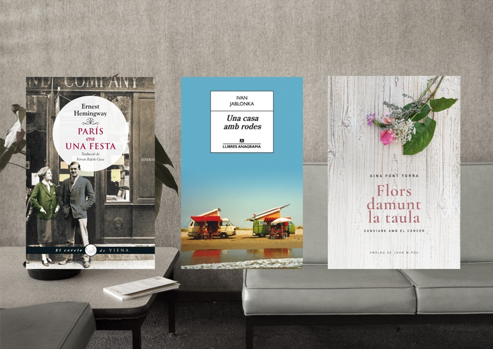 Llibres: París era una festa, Una casa amb rodes i Flors damunt la taula
