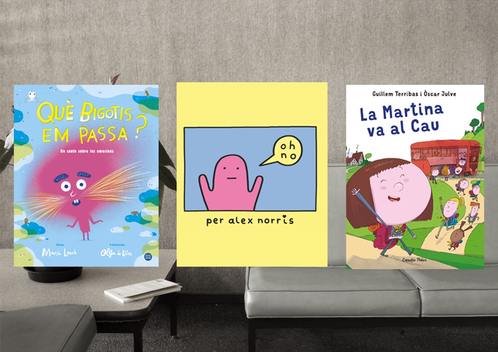 Llibres: Què bigotis em passa?, La Martina va al cau, Oh No!