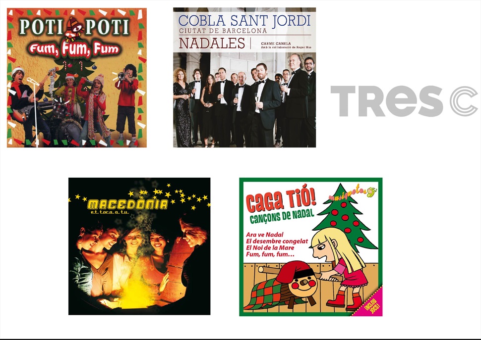 Pack CD : NADALES COBLA SANT JORDI +CAGA TIO+MACEDONIA NADALES+ POTI POTI FUM FUM FUM