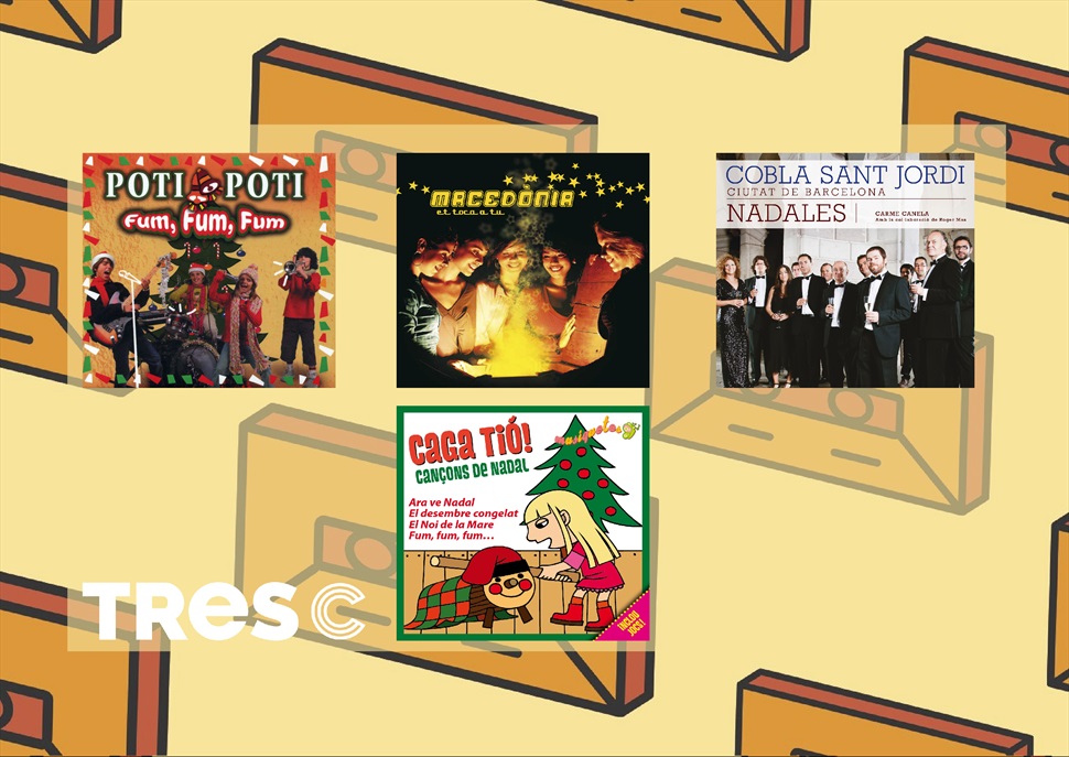 Pack CD : NADALES COBLA SANT JORDI +CAGA TIO+MACEDONIA NADALES+ POTI POTI FUM FUM FUM