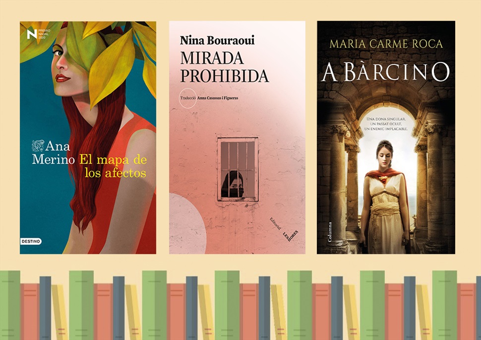Llibres: Mirada prohibida, A Bàrcino i El mapa de los afectos