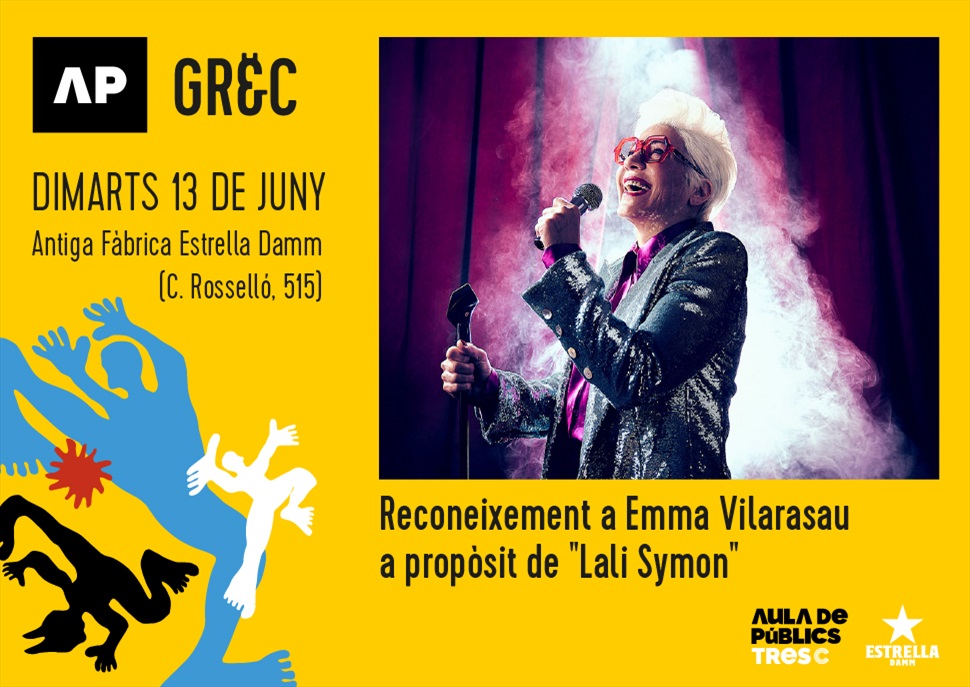 Premi TRESC · Emma Vilarasau + Activitat paral·lela del Festival Grec amb motiu de 'Lali Symon'