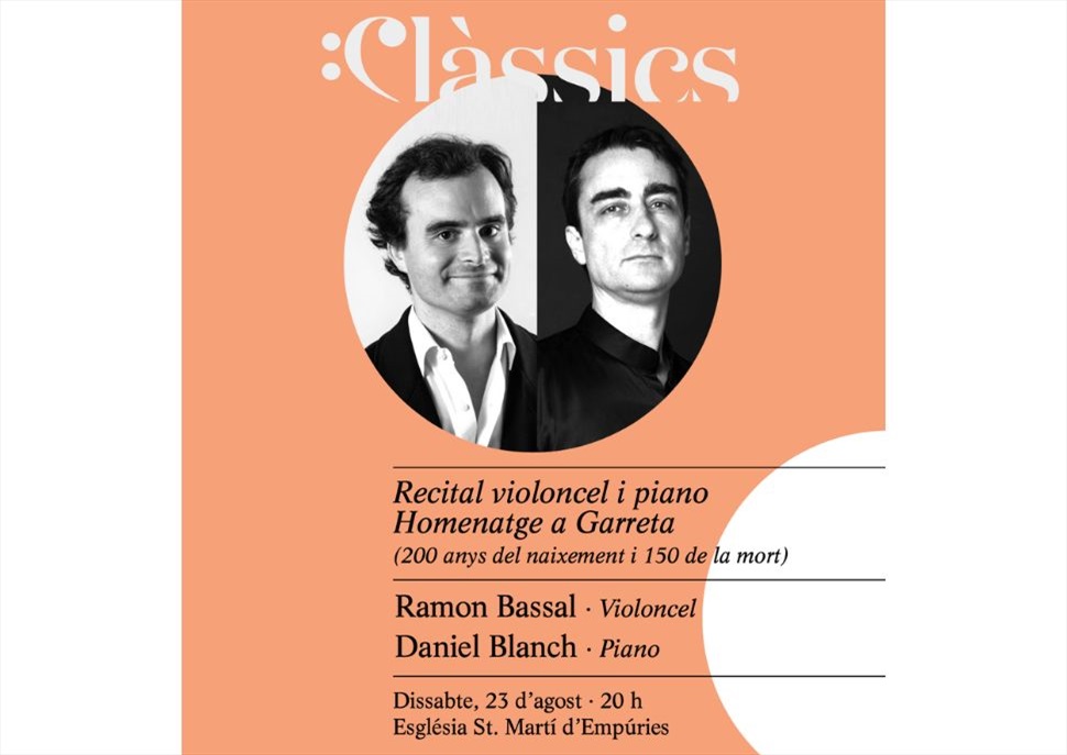 Recital violoncel i piano. Homenatge a Garreta.